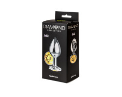 Анальная пробка Diamond Yellow Sparkle Large 4010-02Lola-foto10