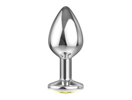 Анальная пробка Diamond Yellow Sparkle Large 4010-02Lola