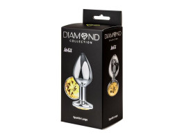 Анальная пробка Diamond Yellow Sparkle Large 4010-02Lola-foto2