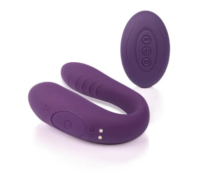 Стимулятор для пар EVERLOVE DUOS перезаряжаемый USB 10 режимов фиолетовый