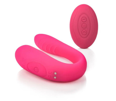 Стимулятор для пар EVERLOVE DUOS перезаряжаемый USB 10 режимов розовый