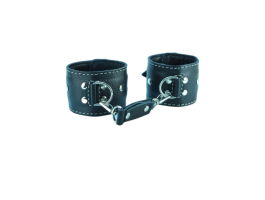 Кожаные наручники черные 51022ars-foto3