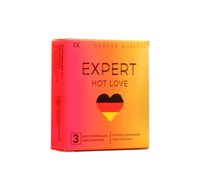 ПРЕЗЕРВАТИВЫ EXPERT HOT LOVE № 3 (С РАЗОГРЕВАЮЩИМ ЭФФЕКТОМ), 3 штуки