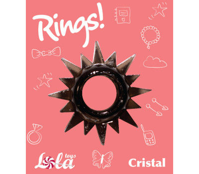 Эрекционное кольцо Rings Cristal black 0112-13Lola