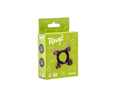 Эрекционное кольцо Rings Screw black 0112-41Lola