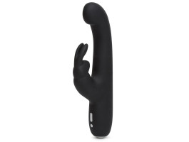 Вибратор Happy Rabbit Slimline G-Spot перезаряжаемый, черный