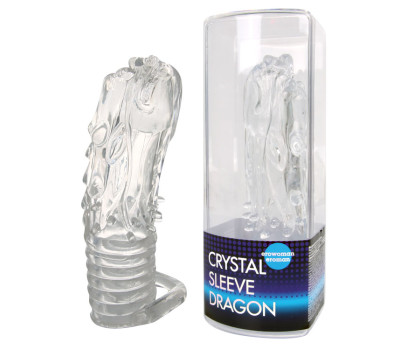 НАСАДКА ЗАКРЫТАЯ "CRYSTAL SLEEVE DRAGON" в форме дракона арт. EE-10101