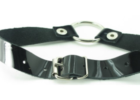 Кляп кольцо с лаковым ременшком-foto3