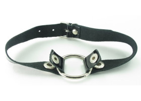 Кляп кольцо с лаковым ременшком-foto2