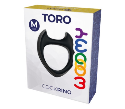 Эрекционное кольцо Wooomy Toro M черное