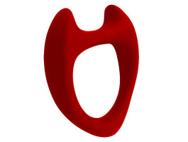 Эрекционное кольцо Wooomy Toro L красное-foto3