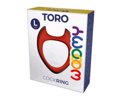 Эрекционное кольцо Wooomy Toro L красное