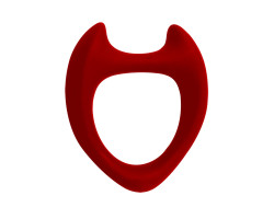 Эрекционное кольцо Wooomy Toro L красное