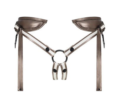 Пояс для страпона Strap-On-Me Harnais Leather Desirous, эко-кожа