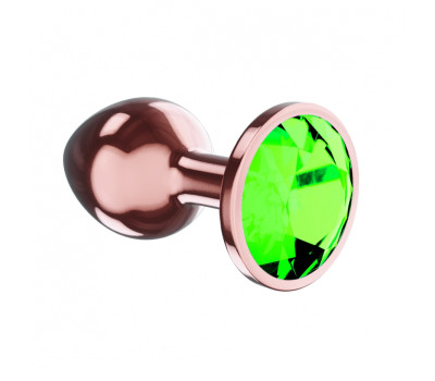 Анальная Пробка Diamond Emerald Shine S Розовое Золото 4027-01lola