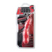 Анальный вибратор TOYFA Black&Red, 10 режимов вибрации, силиконовый, красный, 11,4 см