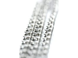 Зажимы для сосков и клитора TOYFA Theatre на цепочке, металл, серебряные-foto2