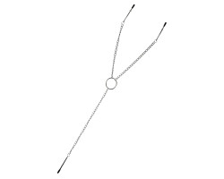 Зажимы для сосков и клитора TOYFA Theatre на цепочке, металл, серебряные-foto4