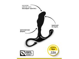 Браззерс - Массажер простаты, 8x2.5 см (чёрный) QF033-foto2