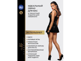 Платье Short PVC dress with frilled shoulder straps S-foto6