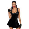 Платье Short PVC dress with frilled shoulder straps S