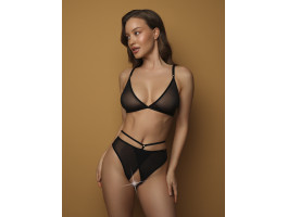 Игривые трусики черные с большим бантом сзади (Easy to love) (S/M (42-44))-foto3