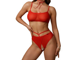 Игривые трусики красные с большим бантом сзади (Easy to love) (L/XL (46-48))-foto3