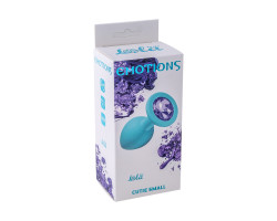 Анальная пробка Emotions Cutie Small Turquoise light purple crystal 4011-05Lola