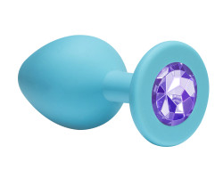 Анальная пробка Emotions Cutie Small Turquoise light purple crystal 4011-05Lola-foto6