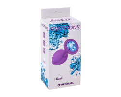 Анальная пробка Emotions Cutie Small Purple light blue crystal 4011-03Lola-foto6