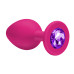 Анальная пробка Emotions Cutie Small Pink dark purple crystal 4011-01Lola