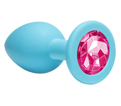 Анальная пробка Emotions Cutie Medium Turquoise pink crystal 4012-03Lola