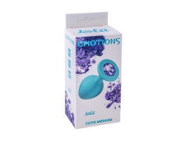 Анальная пробка Emotions Cutie Medium Turquoise light purple crystal 4012-04Lola-foto3