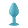 Анальная пробка Emotions Cutie Medium Turquoise light purple crystal 4012-04Lola
