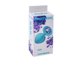 Анальная пробка Emotions Cutie Medium Turquoise light purple crystal 4012-04Lola-foto2