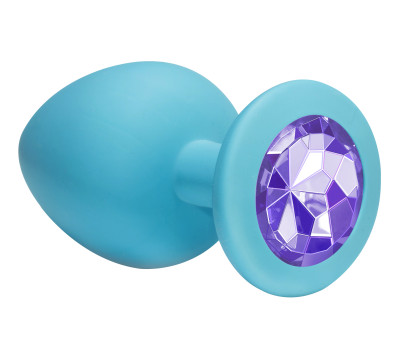 Анальная пробка Emotions Cutie Large Turquoise light purple crystal 4013-04Lola