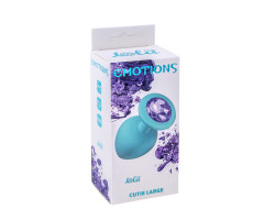 Анальная пробка Emotions Cutie Large Turquoise light purple crystal 4013-04Lola-foto6