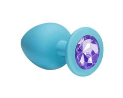 Анальная пробка Emotions Cutie Large Turquoise light purple crystal 4013-04Lola-foto2