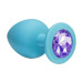 Анальная пробка Emotions Cutie Large Turquoise light purple crystal 4013-04Lola