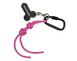 Брелок "I love Desire" в ассортименте с подвесом model-05 (черный с тонким розовым шнуром)