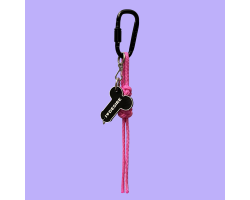 Брелок "I love Desire" в ассортименте с подвесом model-05 (черный с тонким розовым шнуром)-foto2