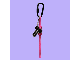 Брелок "I love Desire" в ассортименте с подвесом model-05 (черный с тонким розовым шнуром)-foto2