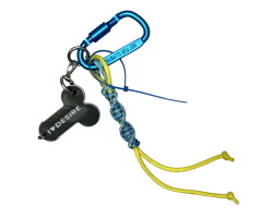 Брелок "I love Desire" в ассортименте с подвесом model-06 (голубой с желто-голубым шнуром)