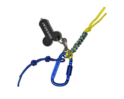 Брелок "I love Desire" в ассортименте с подвесом model-07 (синий с желто-синим шнуром)