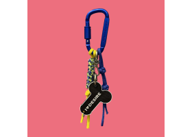 Брелок "I love Desire" в ассортименте с подвесом model-07 (синий с желто-синим шнуром)-foto2