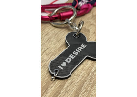 Брелок "I love Desire" в ассортименте с подвесом model-03 (зеленый с синим шнуром)-foto6