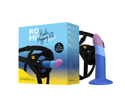 Страпон Romp Piccolo Pegging Kit: фаллоимитатор + пояс