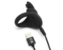 Эрекционное кольцо Happy Rabbit с вибрацией, черное-foto4