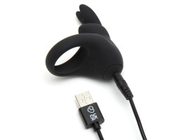 Эрекционное кольцо Happy Rabbit с вибрацией, черное-foto4