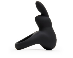 Эрекционное кольцо Happy Rabbit с вибрацией, черное-foto2